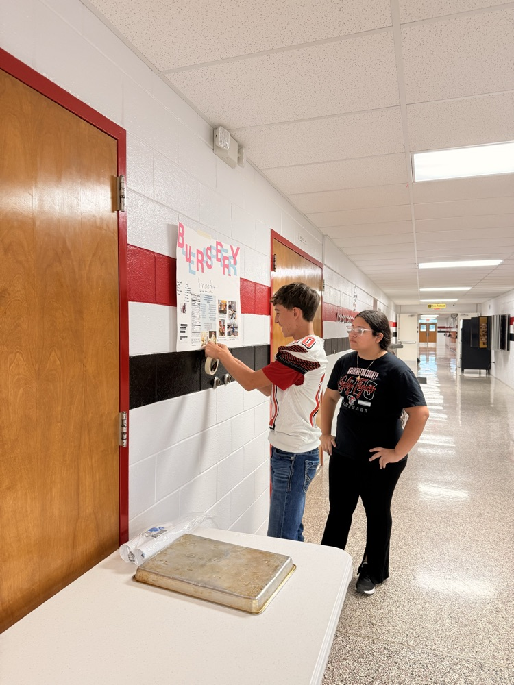 setting up for the taste testing