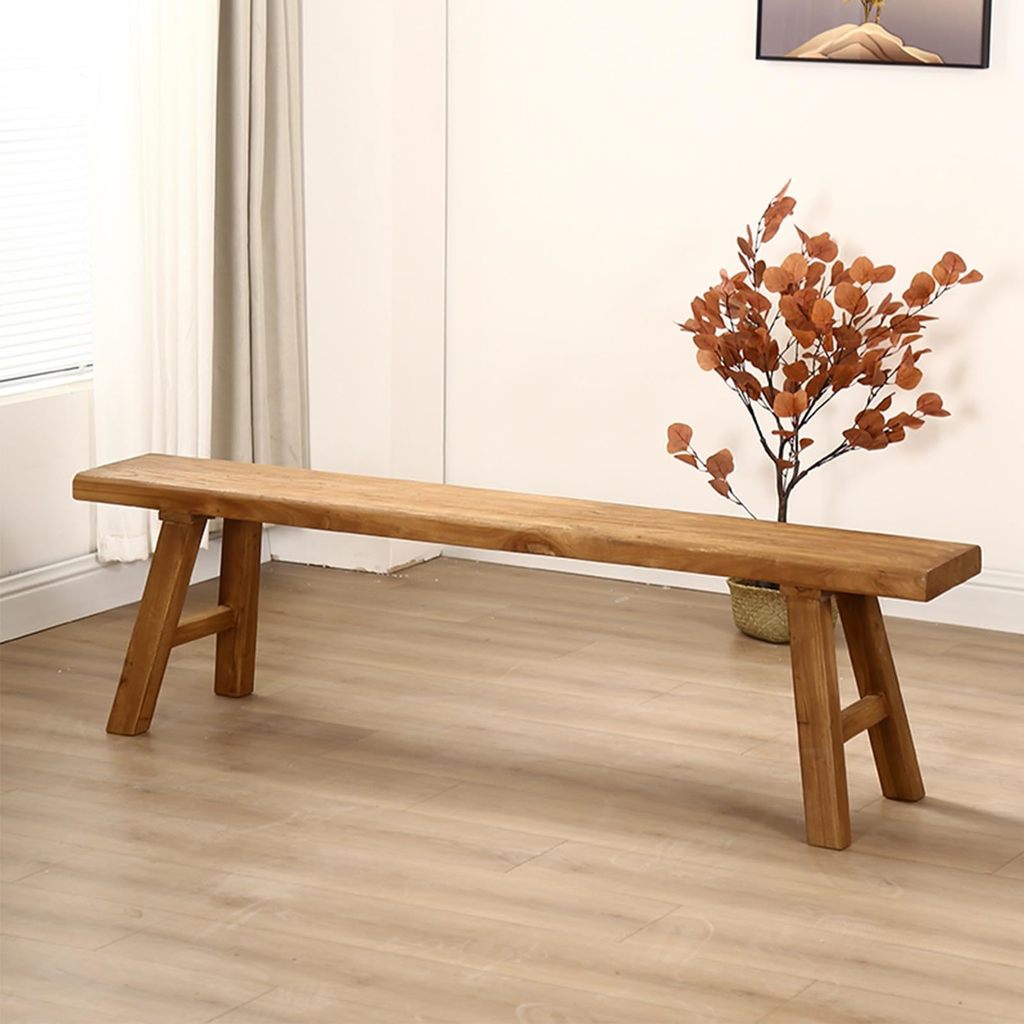 wooden bench - no back