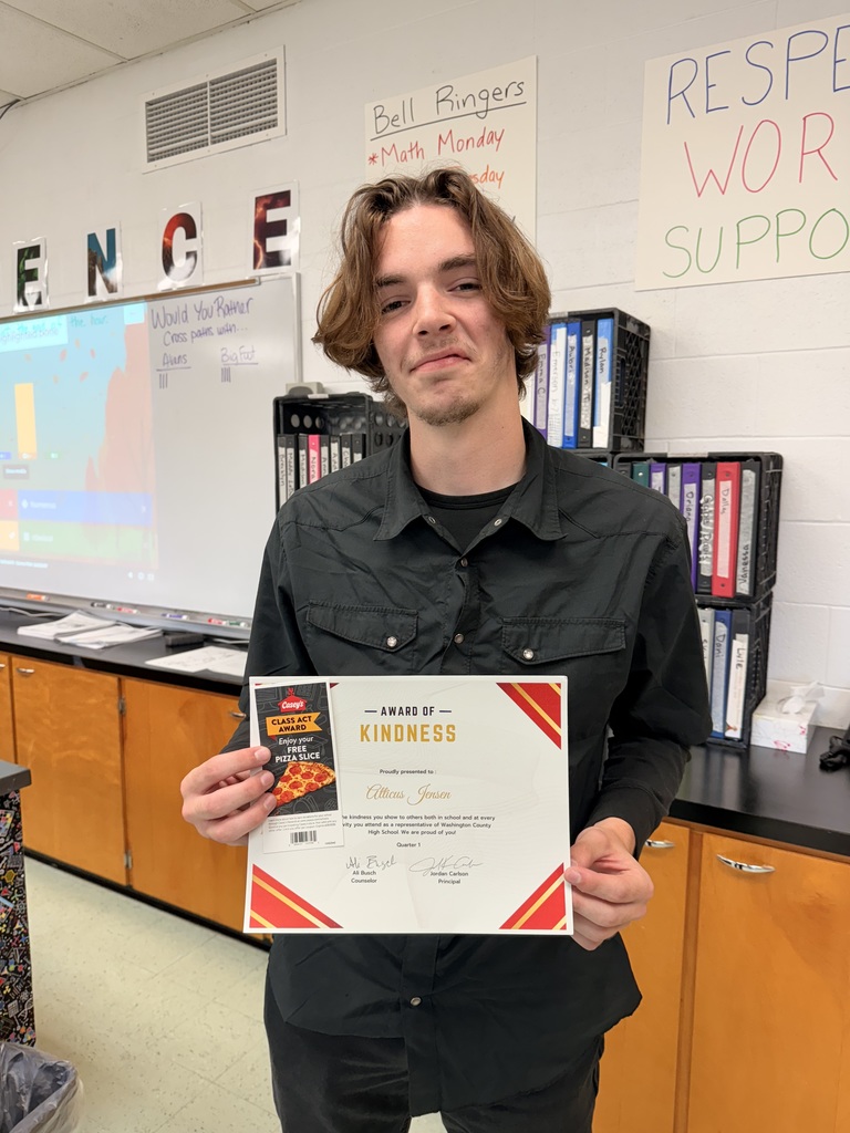 Atticus Jensen received the Award of Kindness