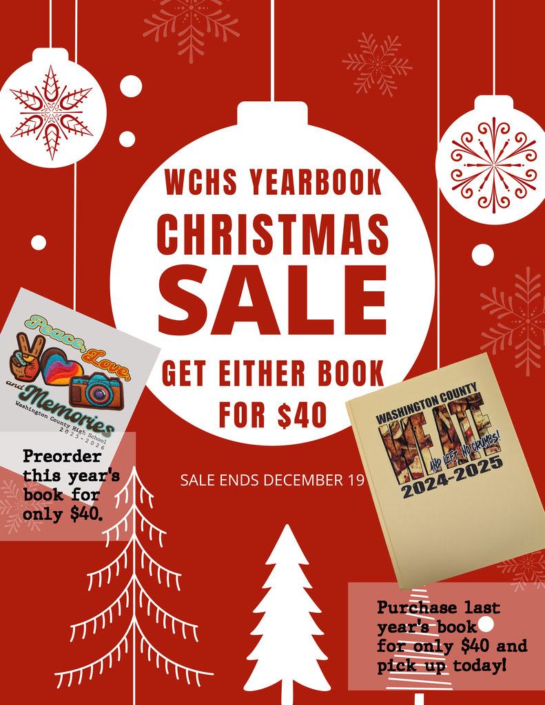 Christmas yearbook sale flyer