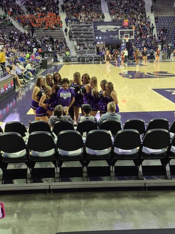 4th through 7th grade students at KSU Womens Basketball Game