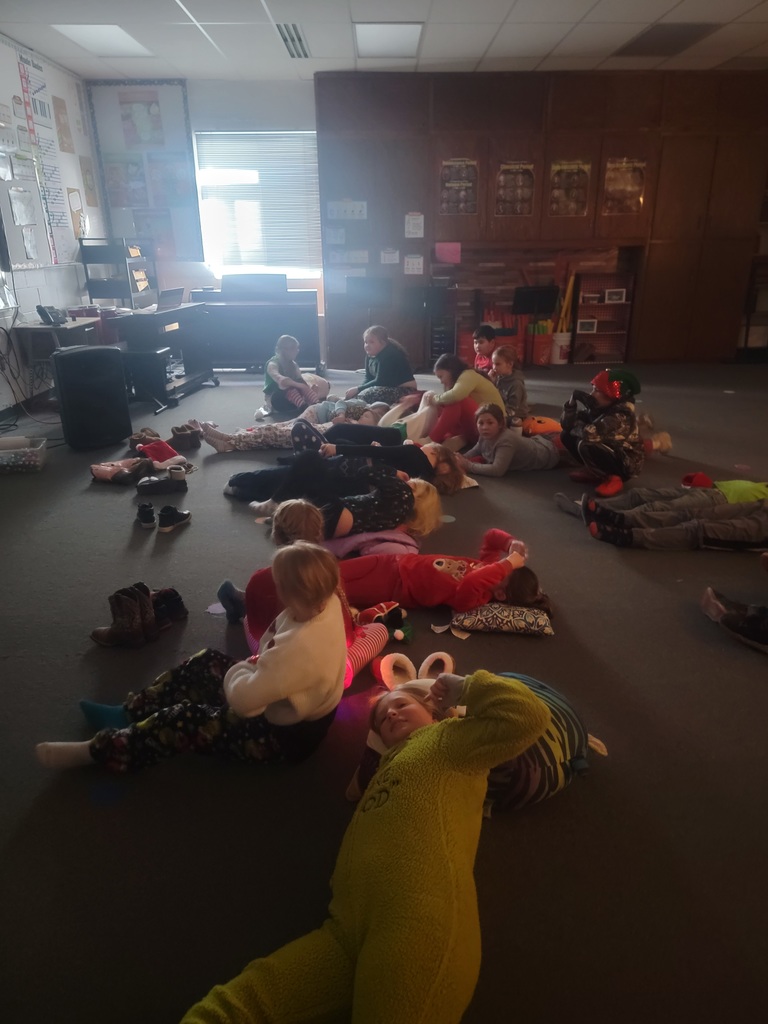 students watching a movie