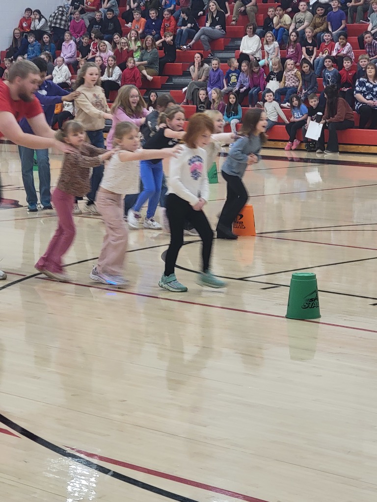 students playing "integrity caterpillar"