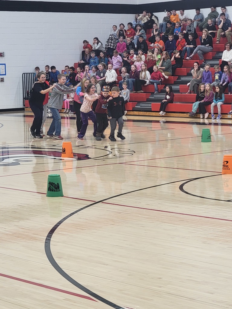 students playing "integrity caterpillar"