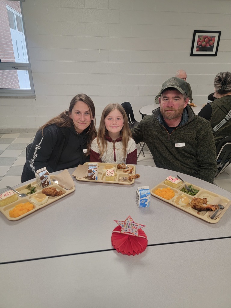 February birthday students with family and friends