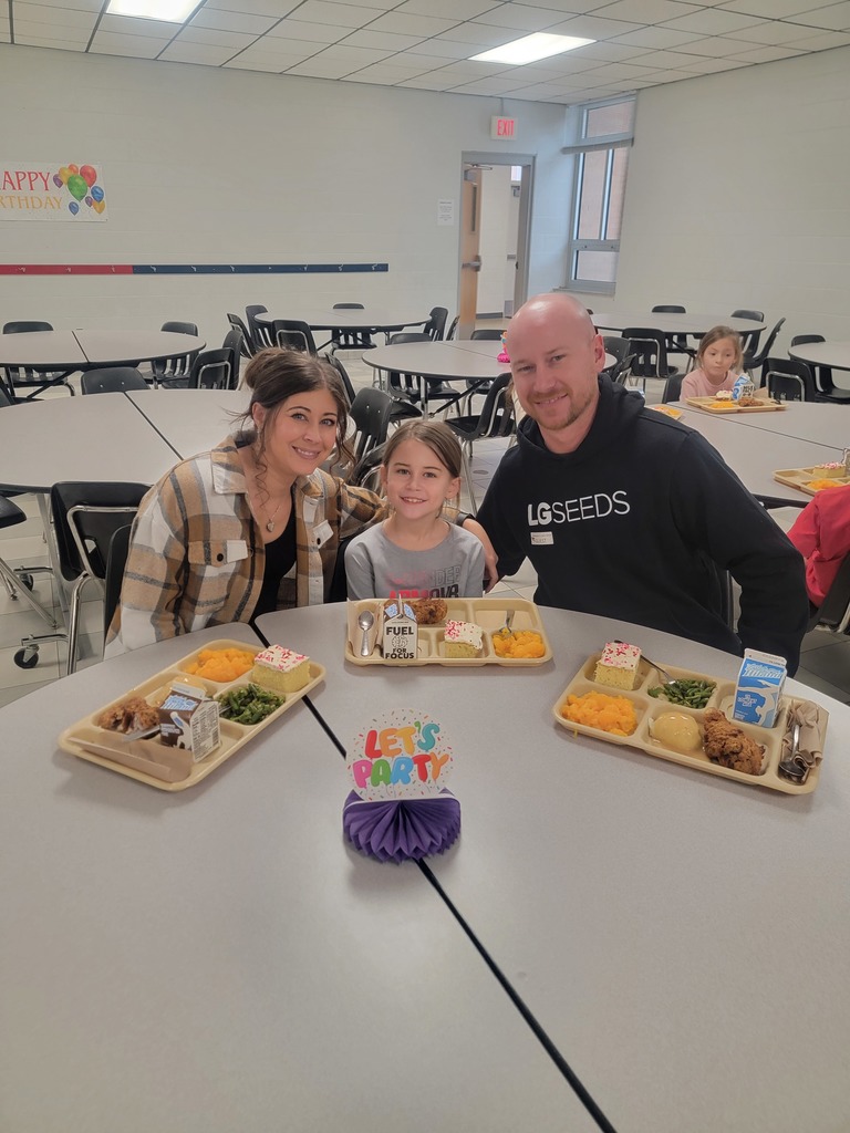 February birthday students with family and friends