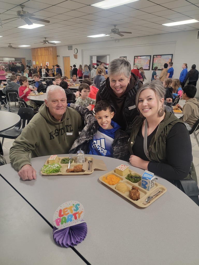 February birthday students with family and friends