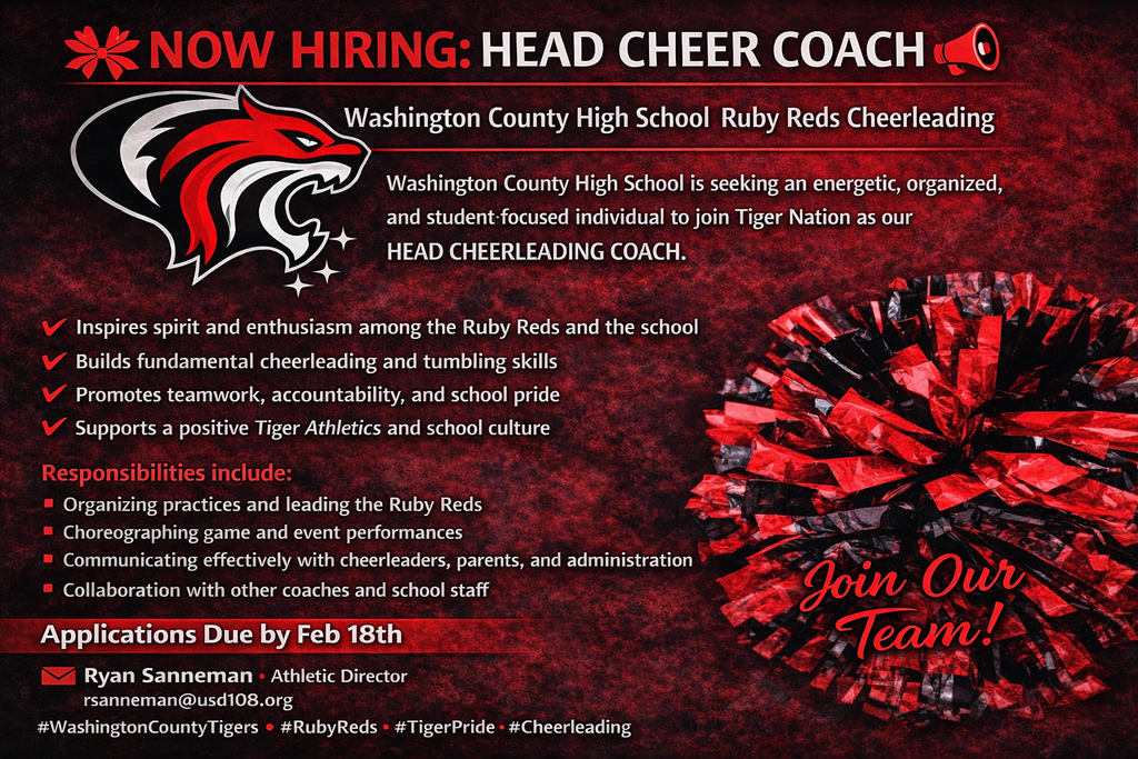 Please send resumes/applications to: rsanneman@usd108.org