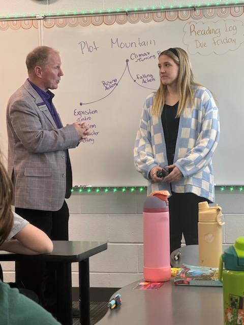 assistant dean of KSU talking with Brooklynn