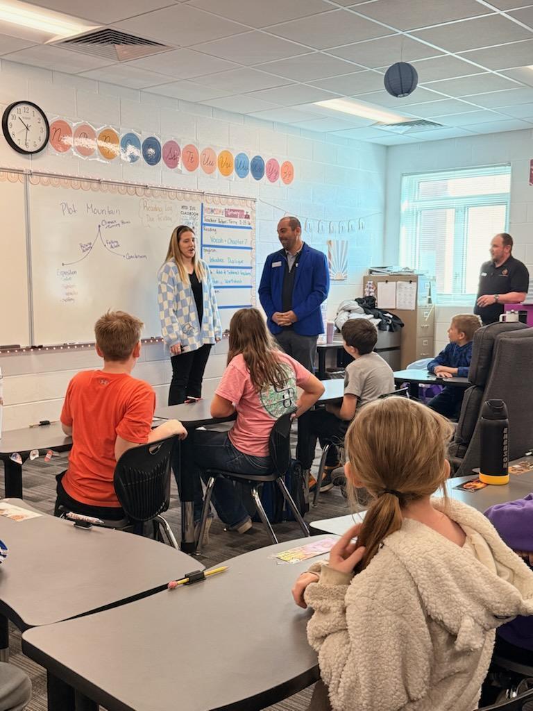 4th grade and people from Crash the Class