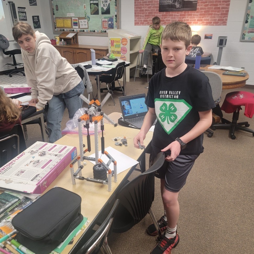 students working with Newton's Law