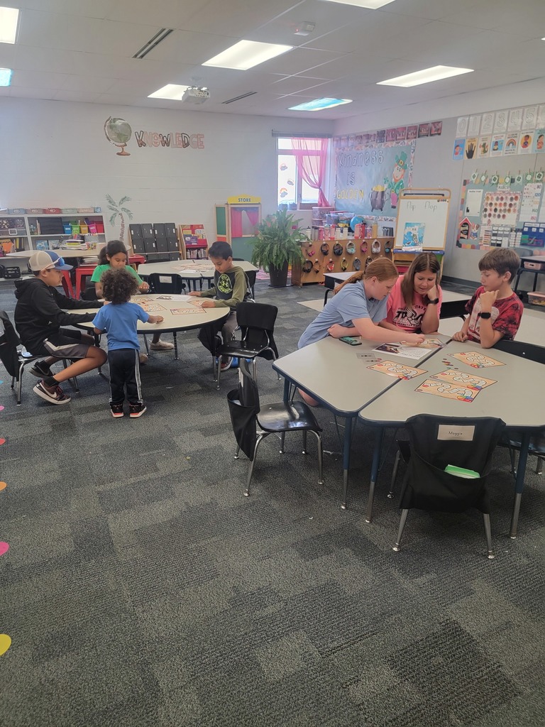 families doing reading activities