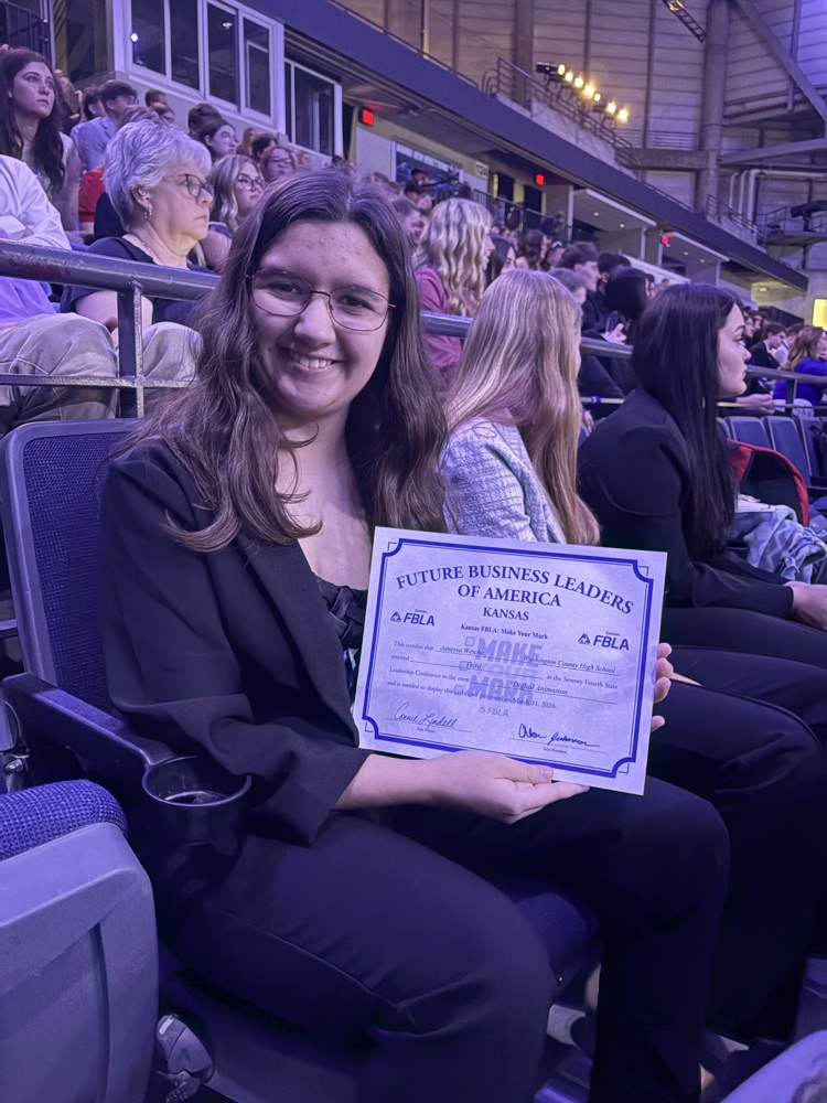 Janessa and her award