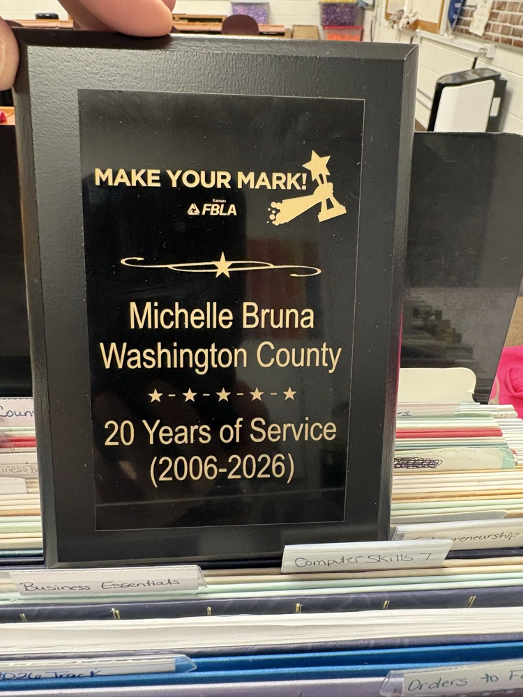 plaque for 20 years