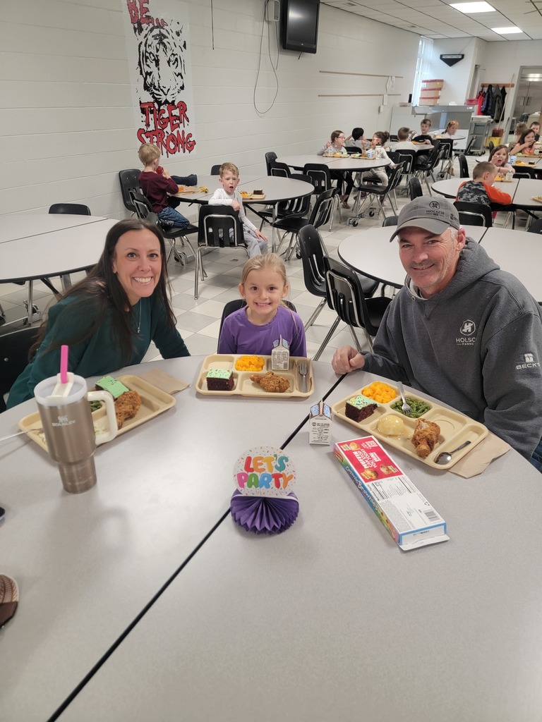 April student birthday lunch student and family