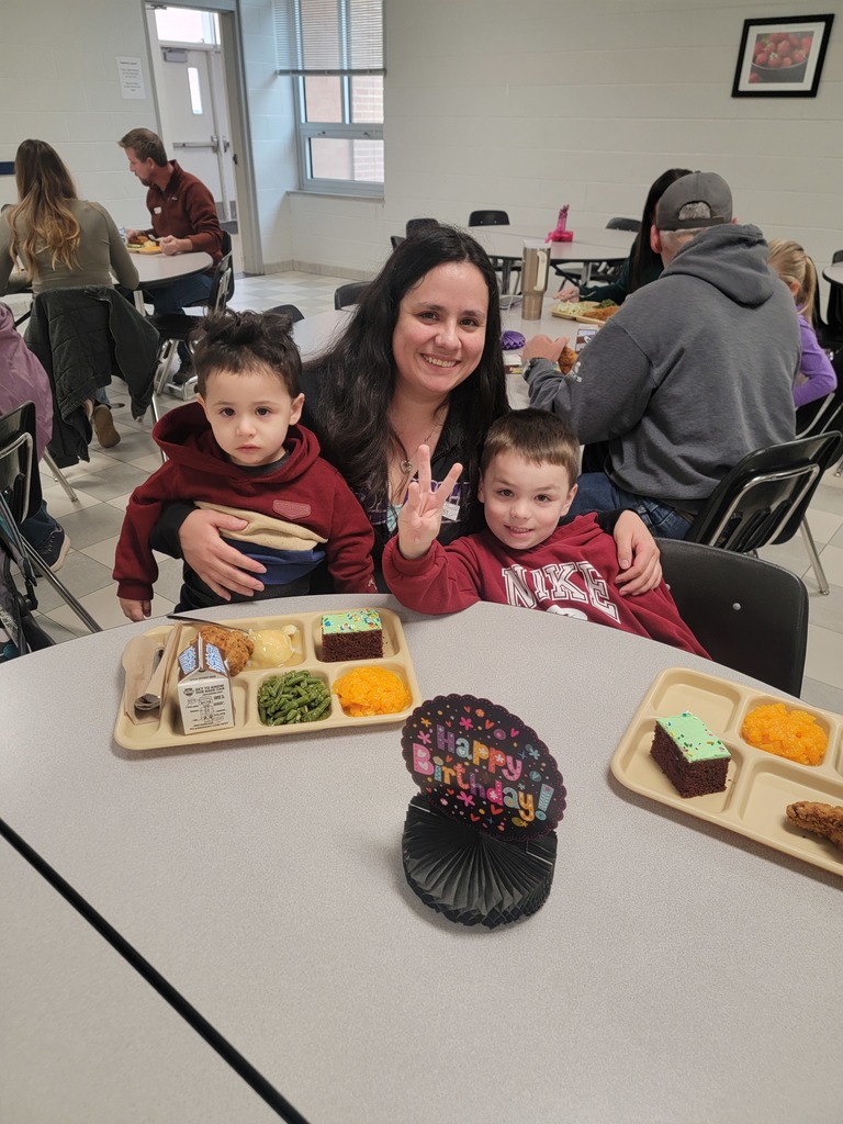 April student birthday lunch student and family