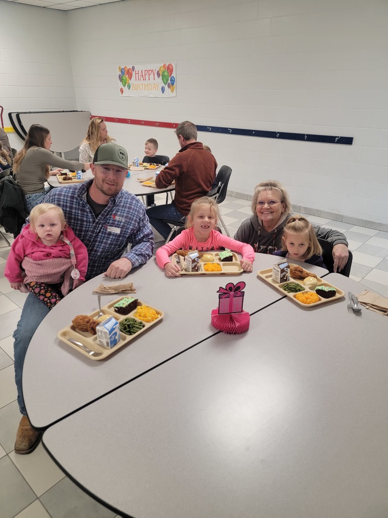 April student birthday lunch student and family