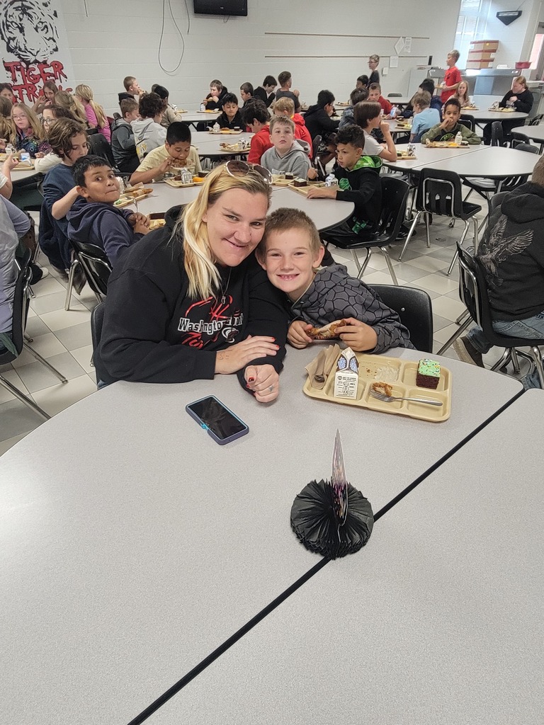 April student birthday lunch student and family