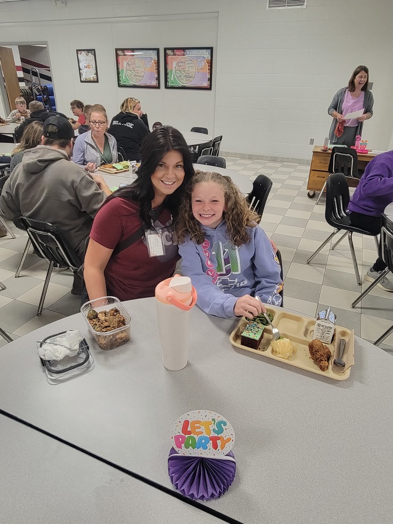 April student birthday lunch student and family