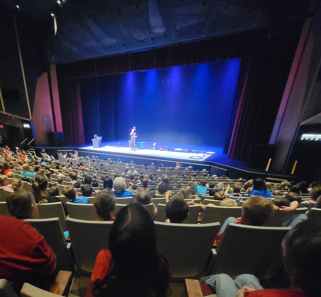 man on stage performing in Bubble Trouble