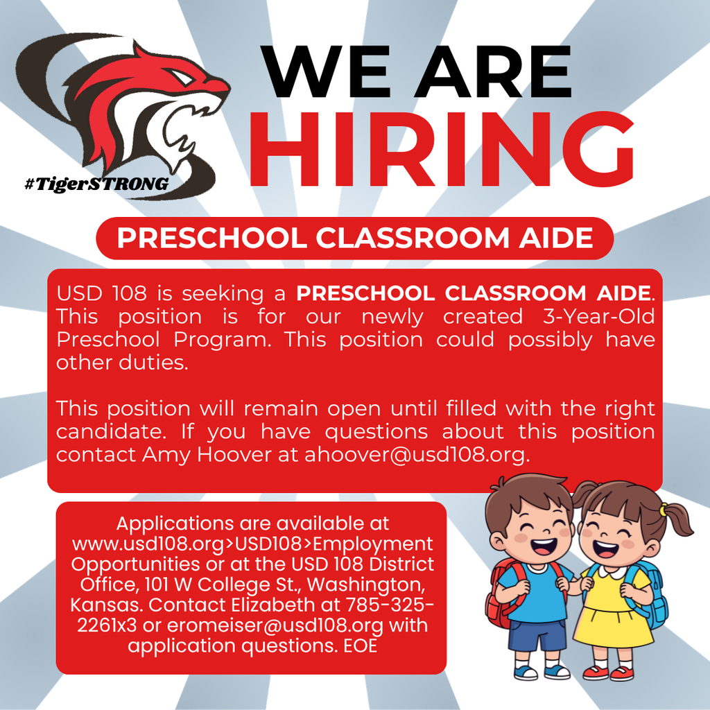 ad for a job opening. text is in post.