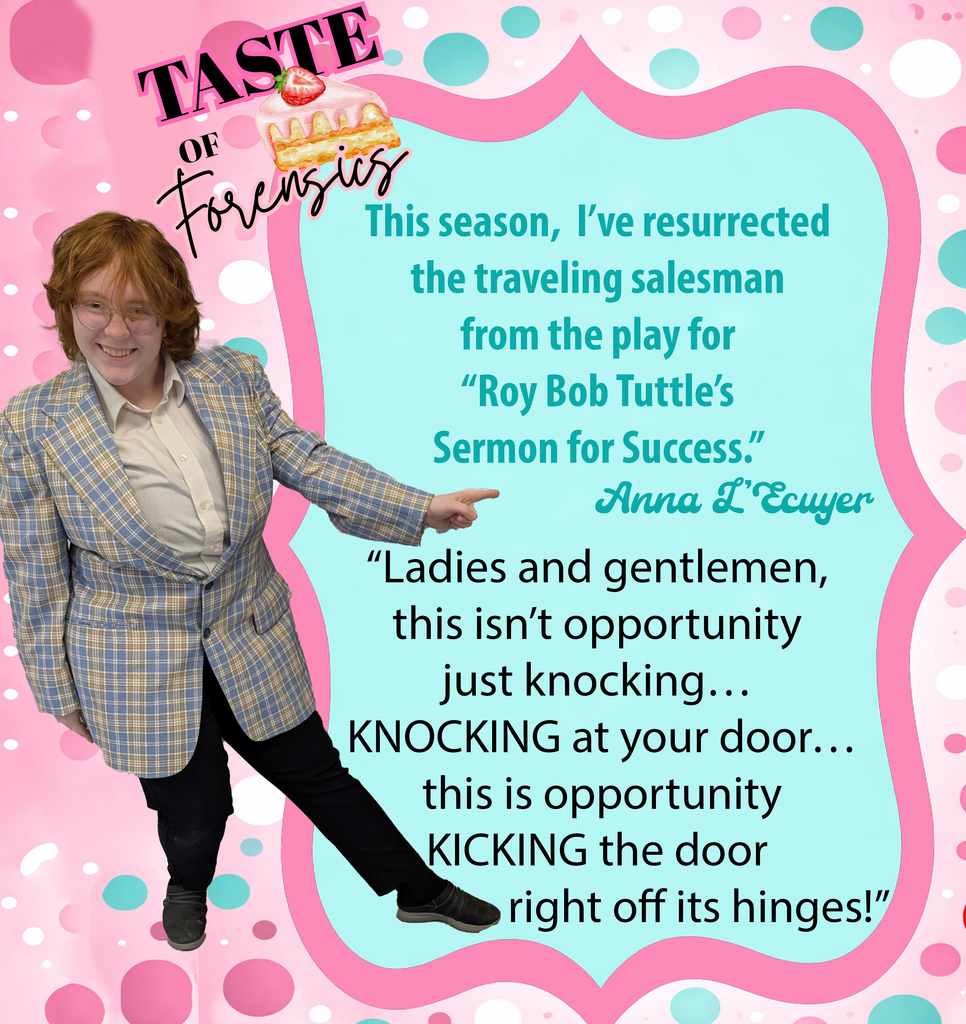 Anna's comments on her upcoming Taste of Forensics performance.