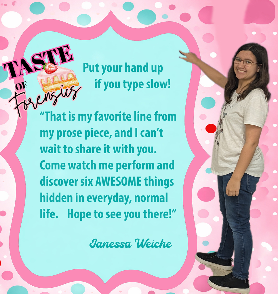 Janessa share's about her prose piece