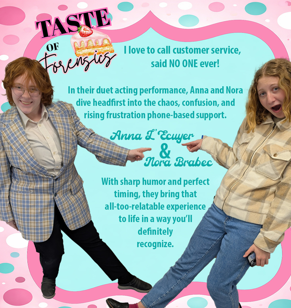 Nora and Anna will perform a duet.