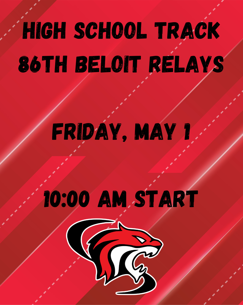 Beloit Relays, May 1.  10:00 am start