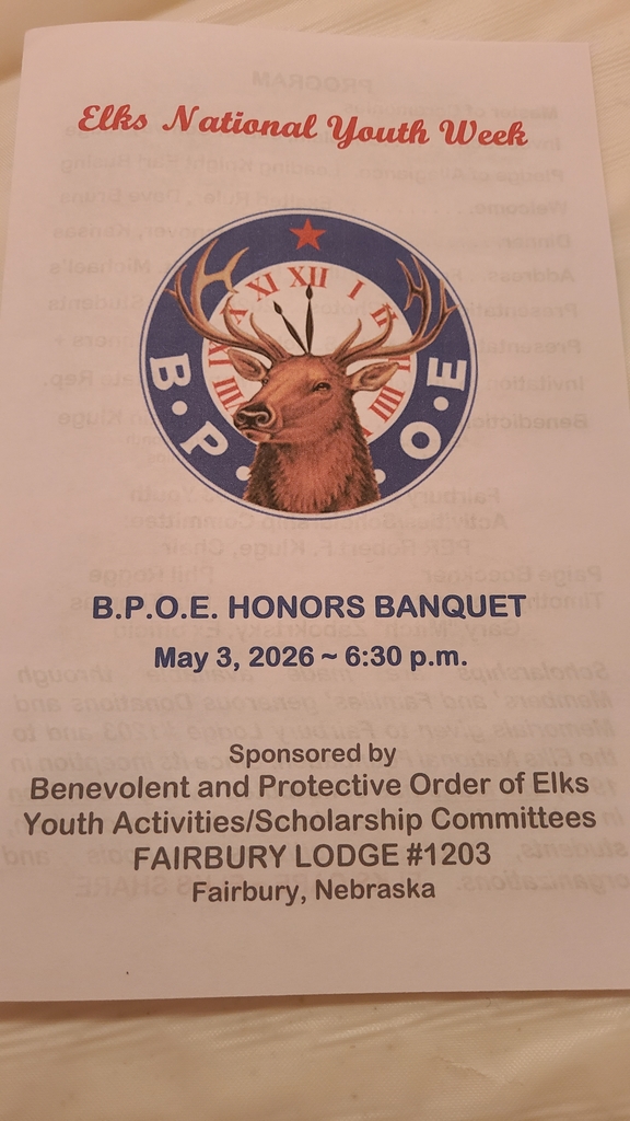 Fairbury Elks Lodge Banquet