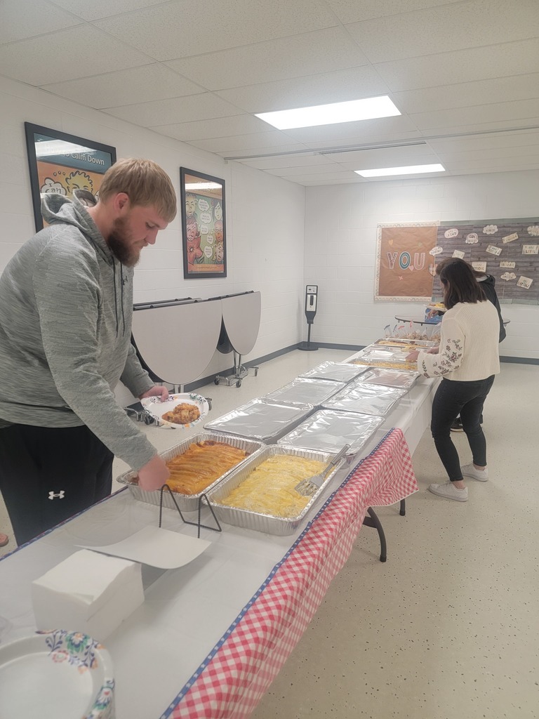 staff enjoying meal provided by Citizens National Bank