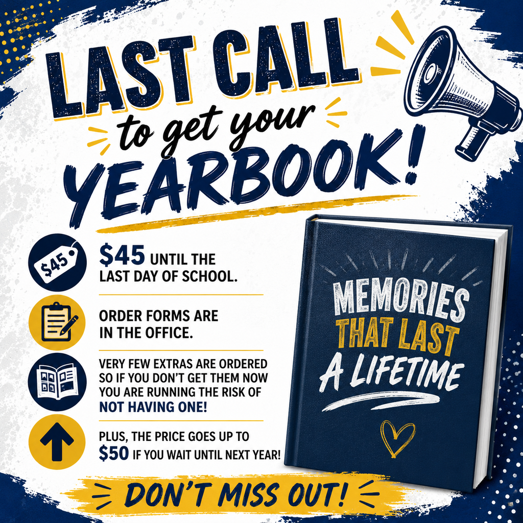 Get your yearbook for $45 before May 20