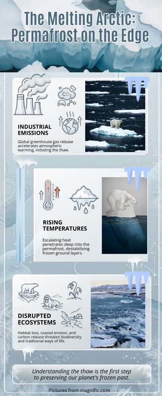 permafrost melt infographic