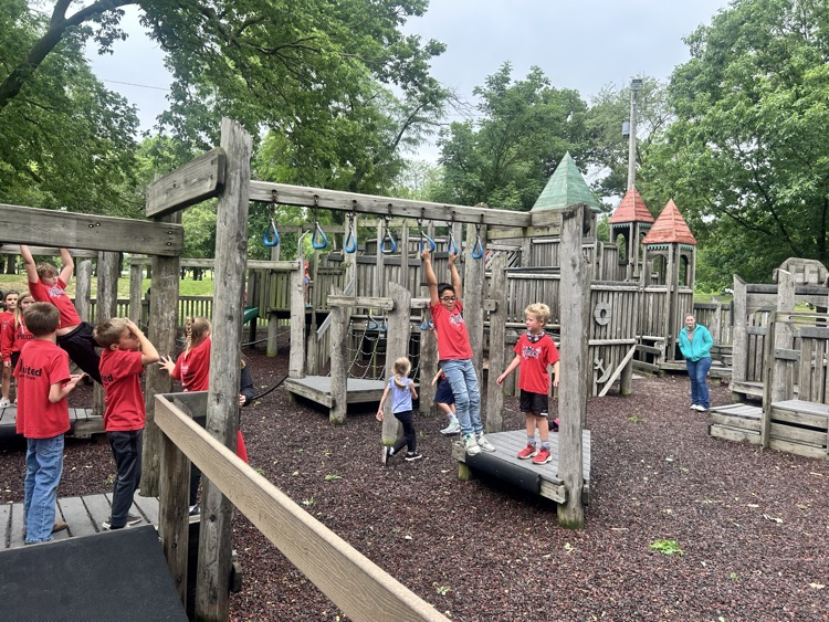 kids playing at the park
