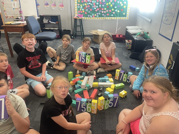 students with Math Stackers 