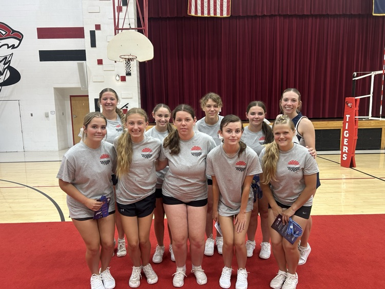team with camp leader