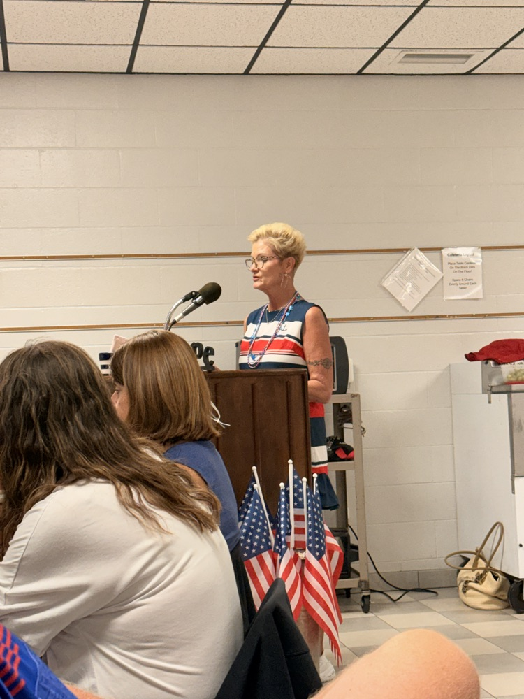 Superintendent Denise O’Dea giving a welcome speech