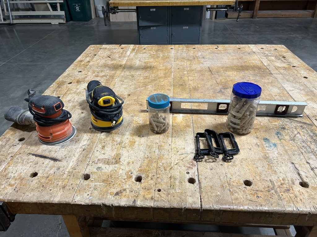 Sanders/Level/C-Clamps