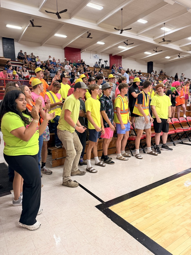 student section was decked out in their Hi-vis gear