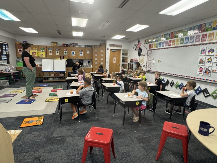 students learning