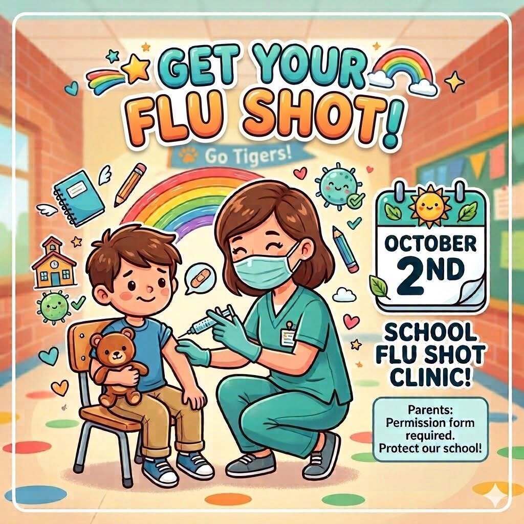 Flu vaccines October 2nd for USD 108 staff and students
