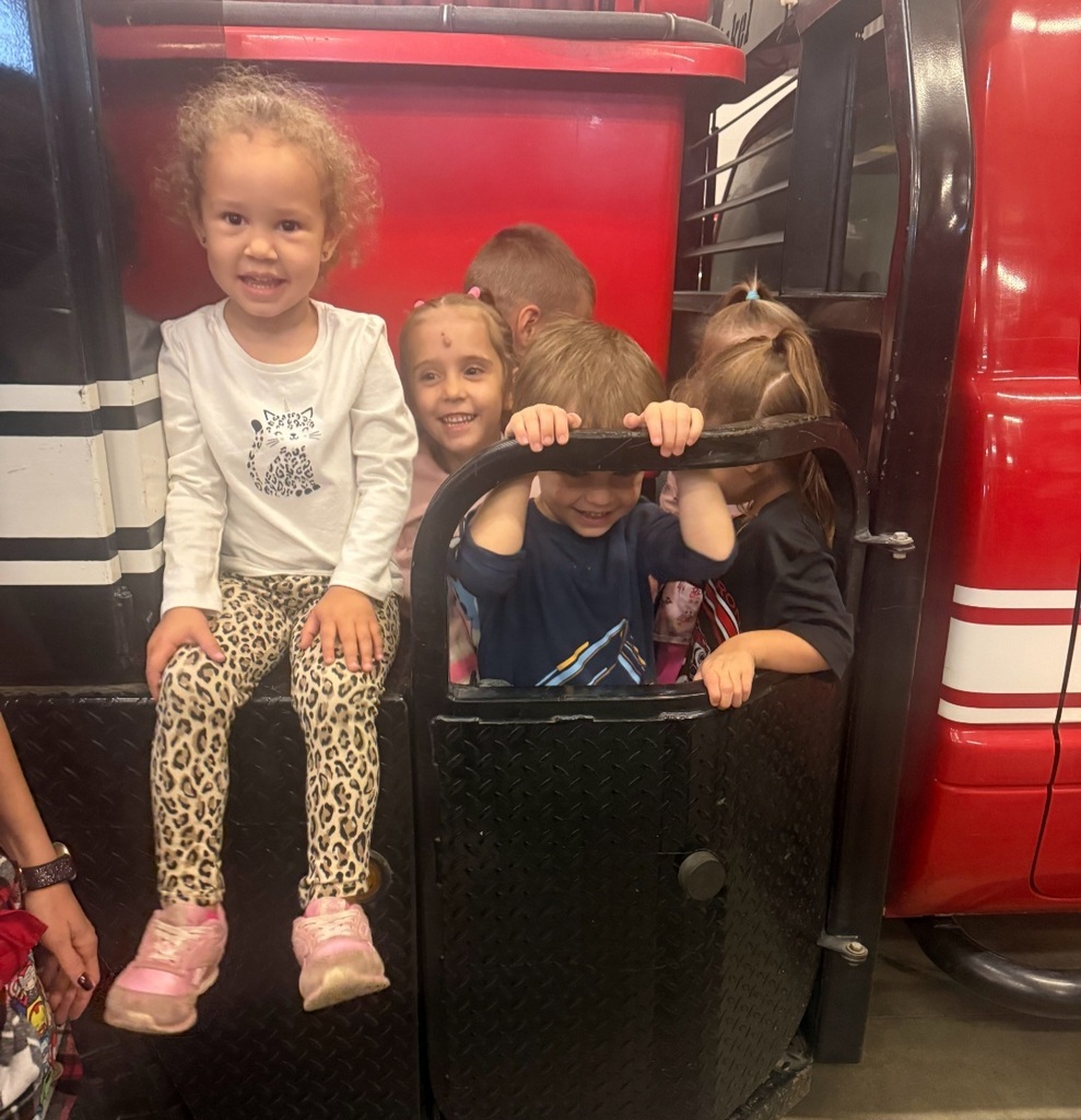 morning kids on truck
