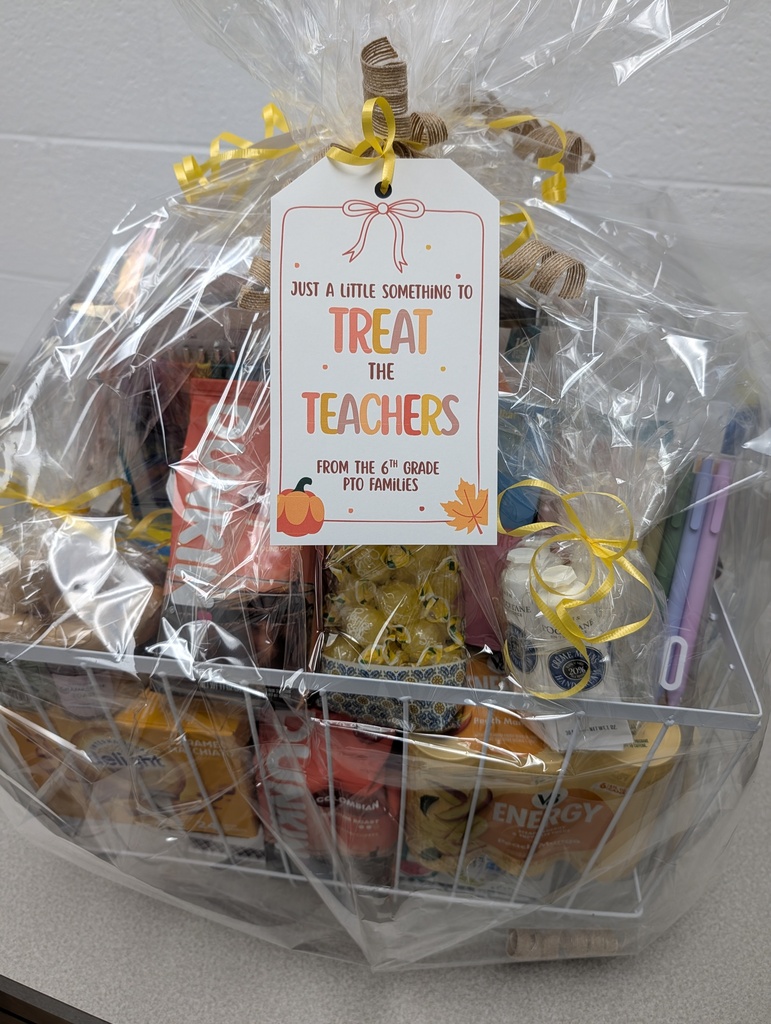 basket of goodies for teachers