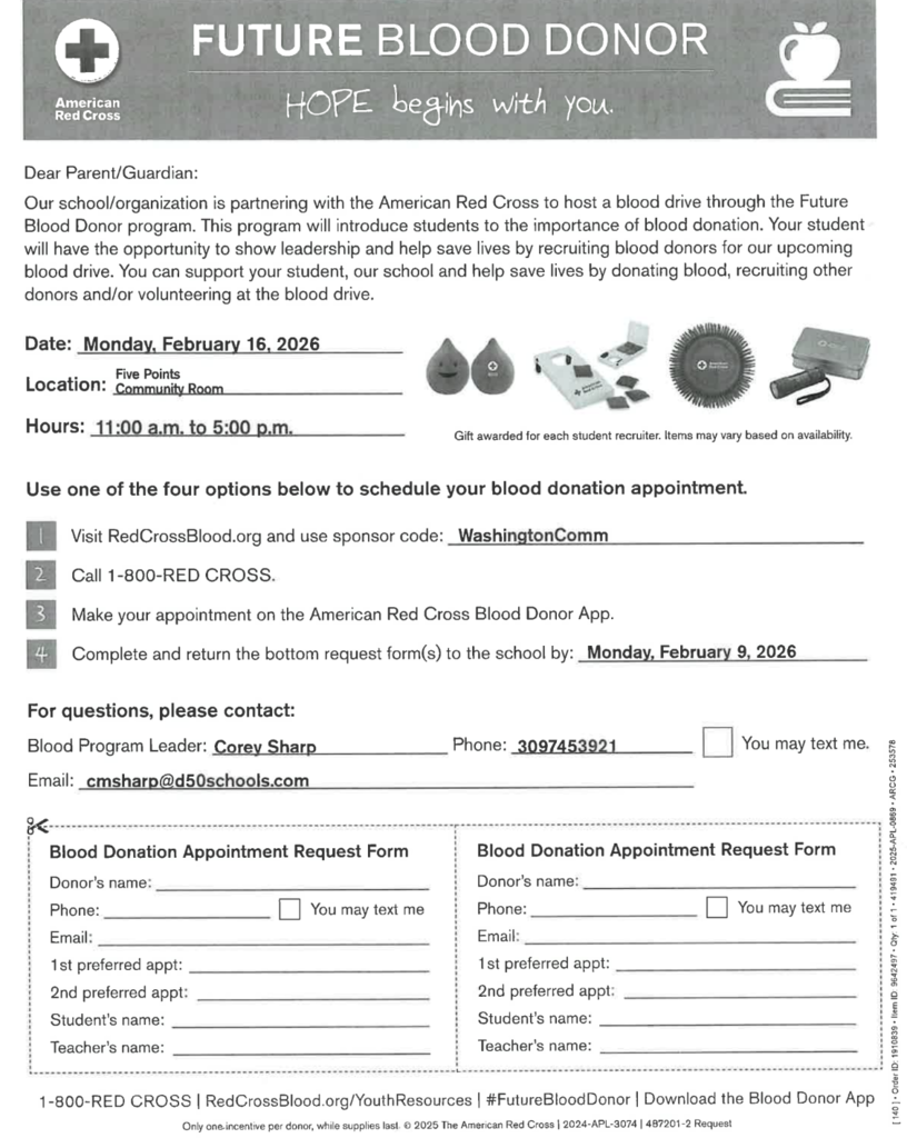 Blood Donor Appointment Requests