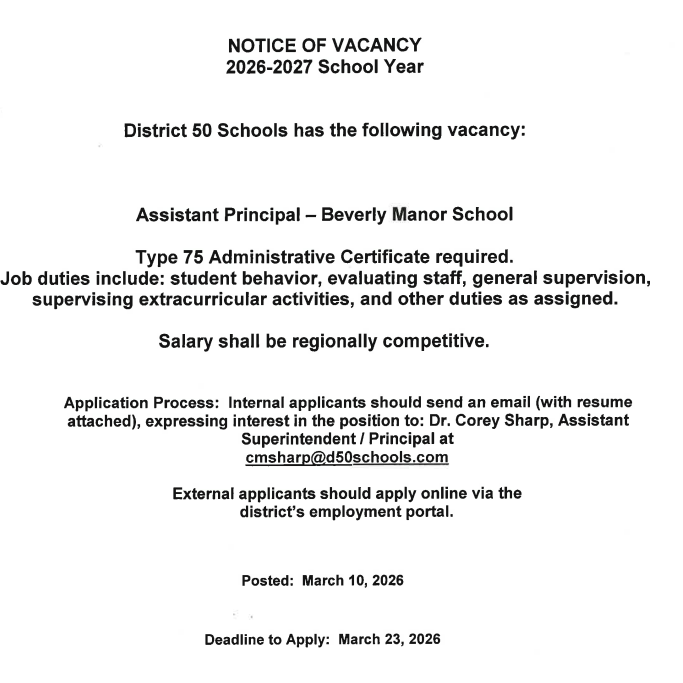 Assistant Principal Posting