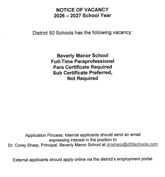 Job Notice
