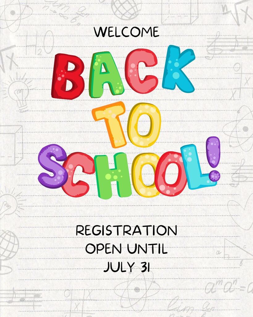 Back to school registration!