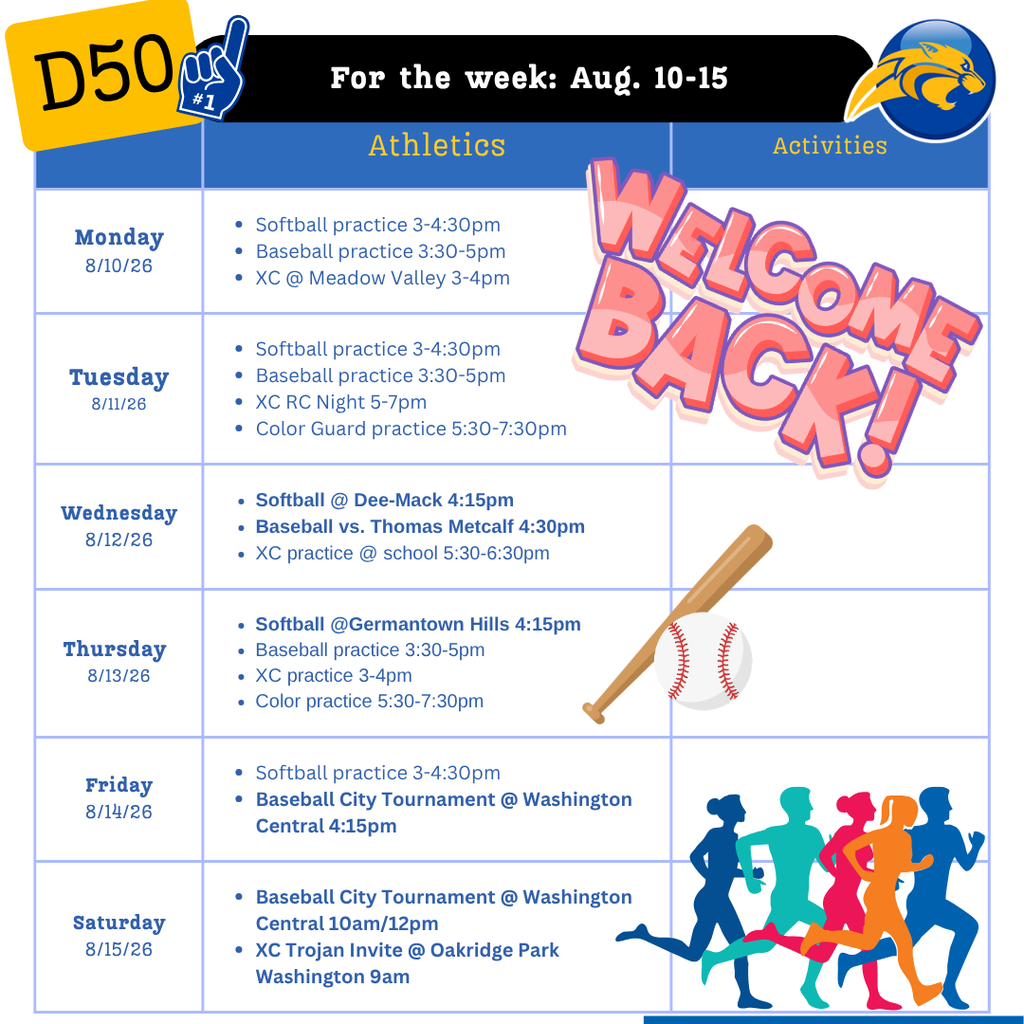 Athletics/Activities Newsletter