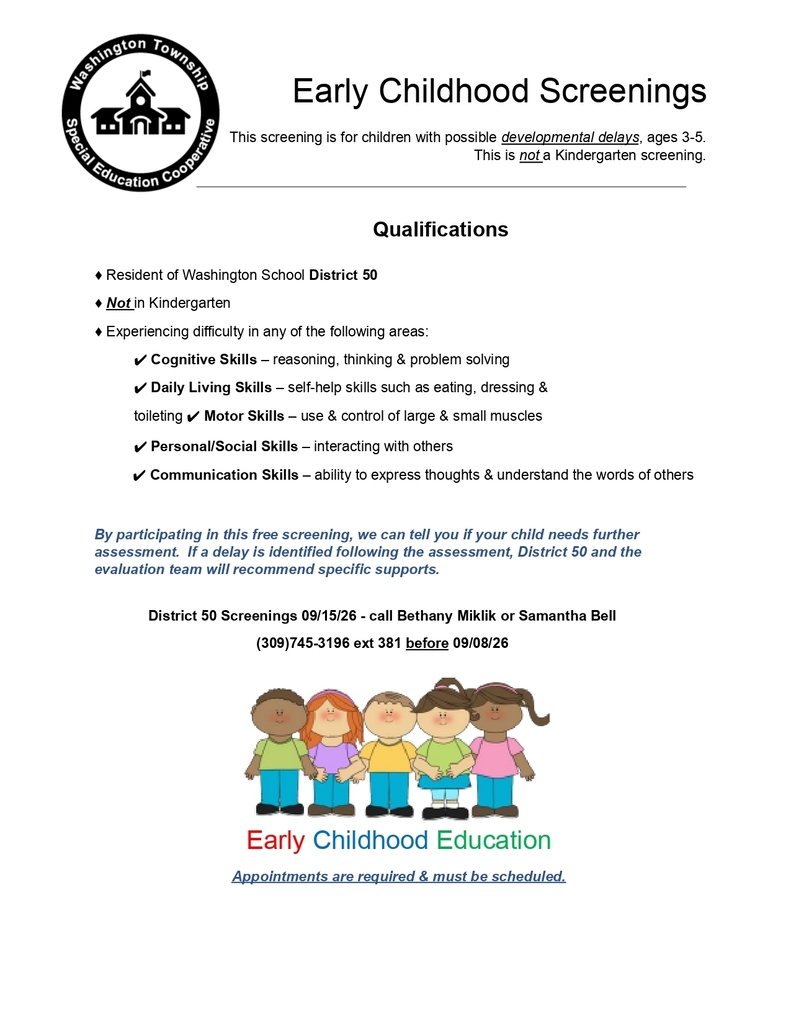 Early Childhood screenings