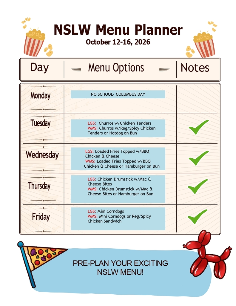 Menu week